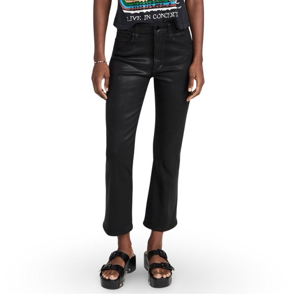 NWT $198 Joe’s The Callie Black Coated High Rise Cropped Boot - Picture 4 of 8